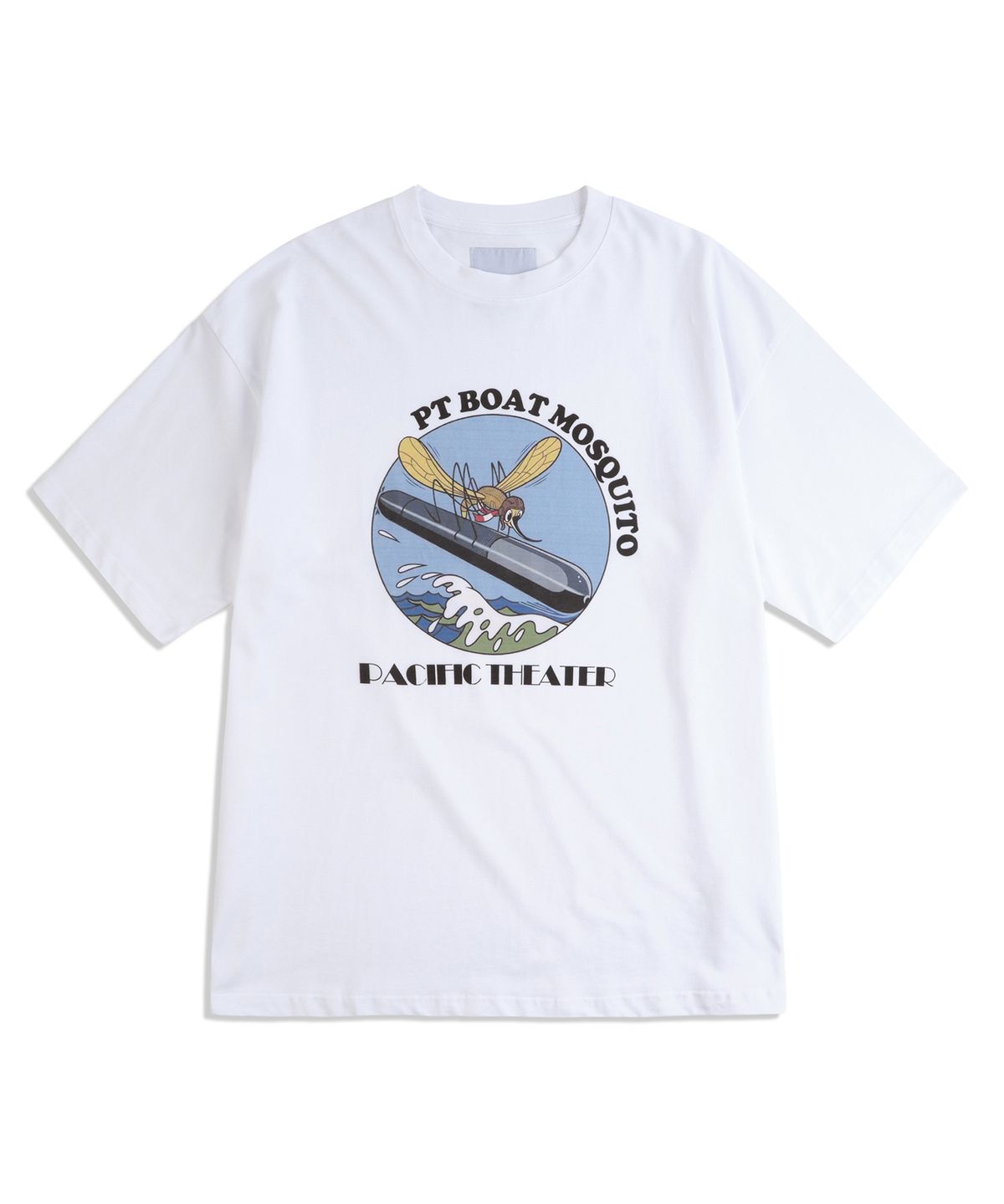 머드솔트(MUDSALT) PT BOAT 그래픽 반팔 티셔츠 화이트