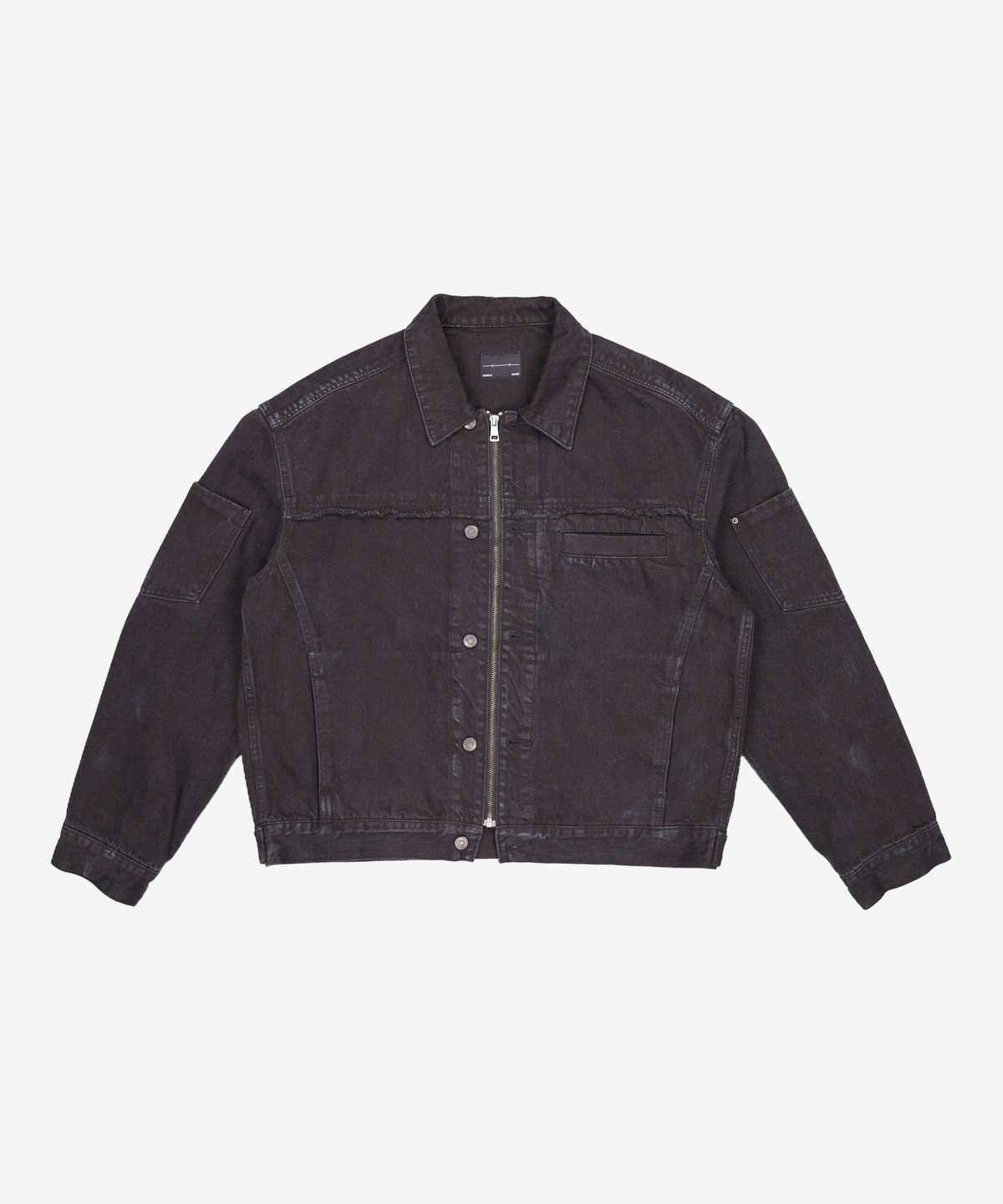 메종미네드(MAISON MINED) BALIN ZIPPER DENIM JACKET BLACK L