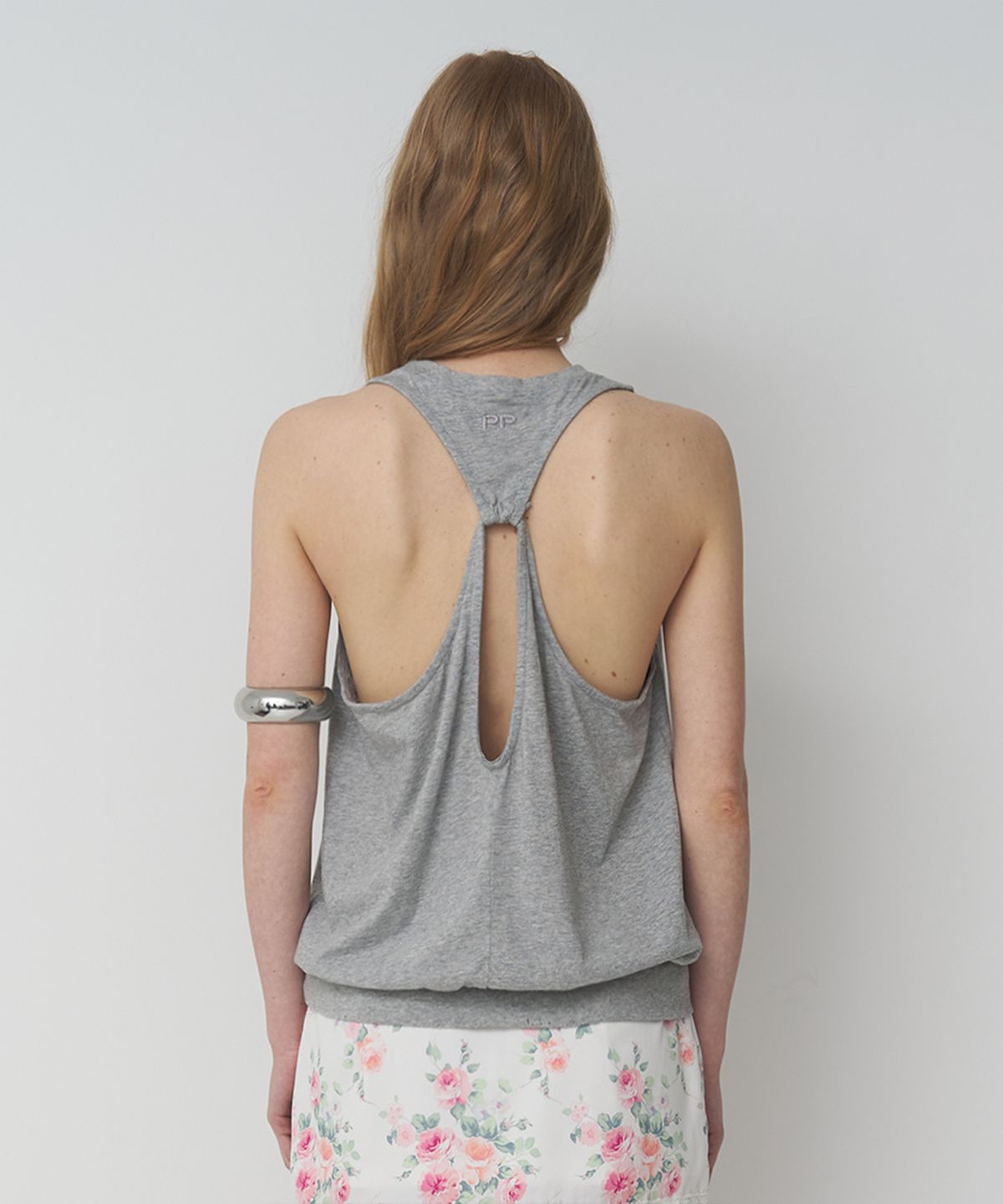 프리퍼프리퍼(PREFERPREFER) Back Hole Sleeveless (Melange Grey)