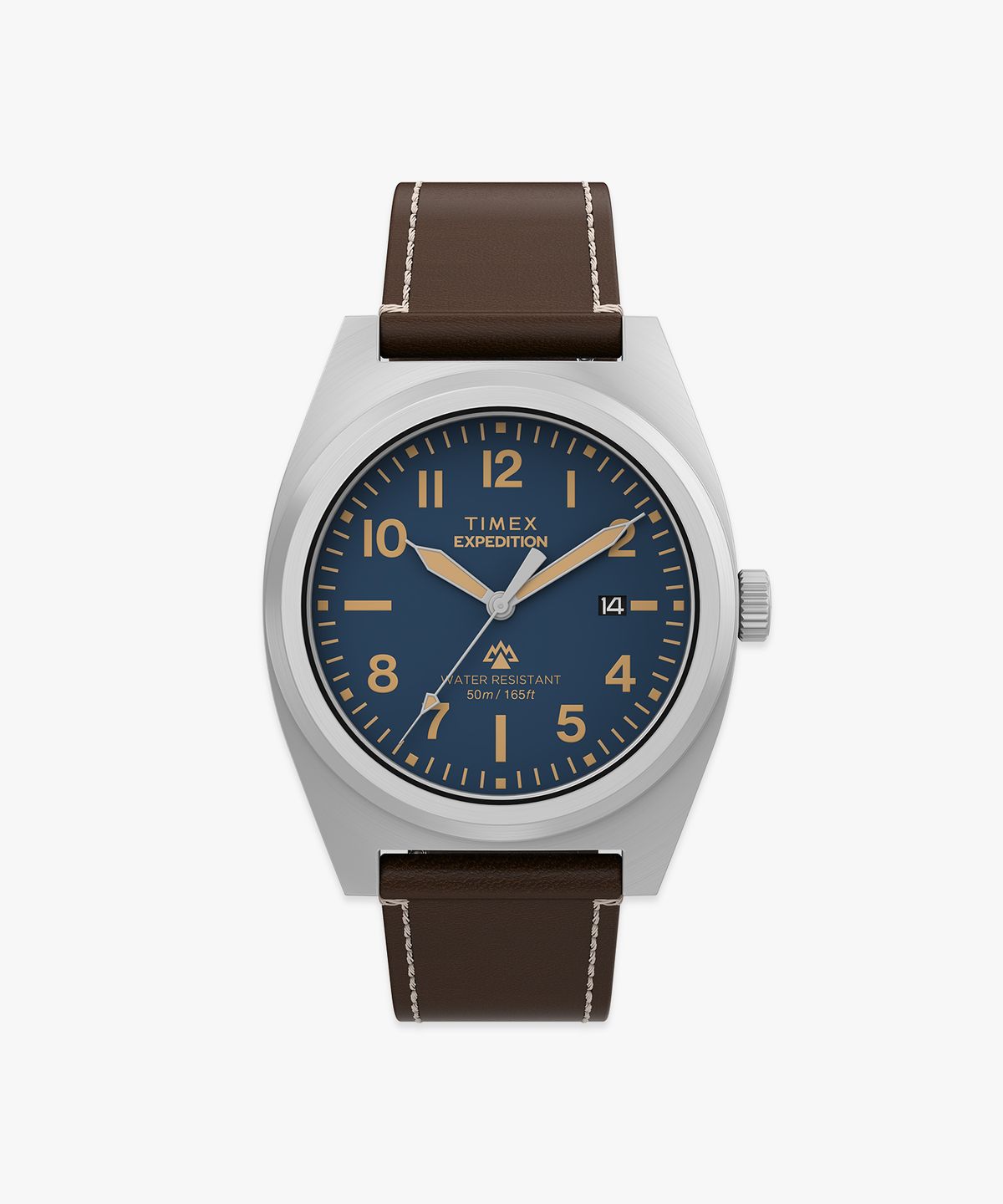 타이맥스(TIMEX) 익스페디션 캡스톤 브라운 가죽시계 39mm
