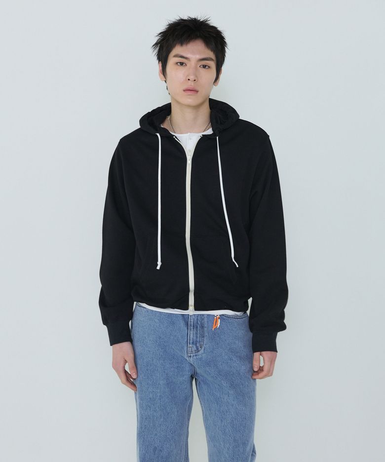 Adaptive Zip-Up Hoodie Black
