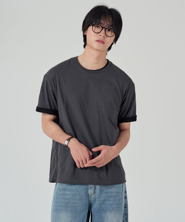 에센셜 무지 반팔 티셔츠 7color