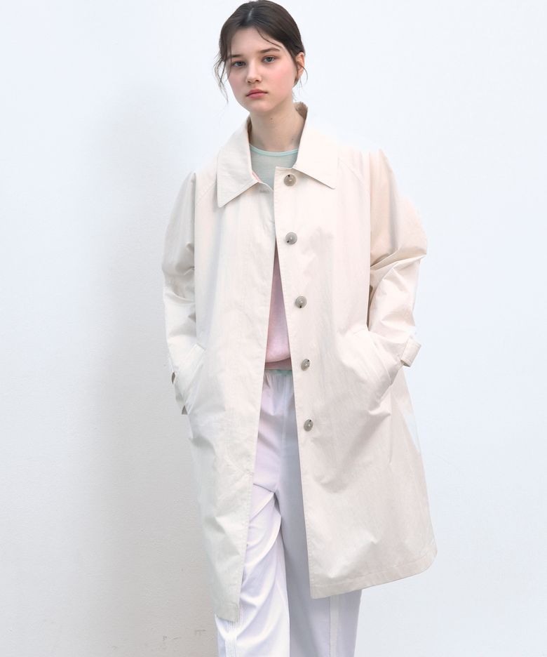 HALF TRENCH COAT - IVORY