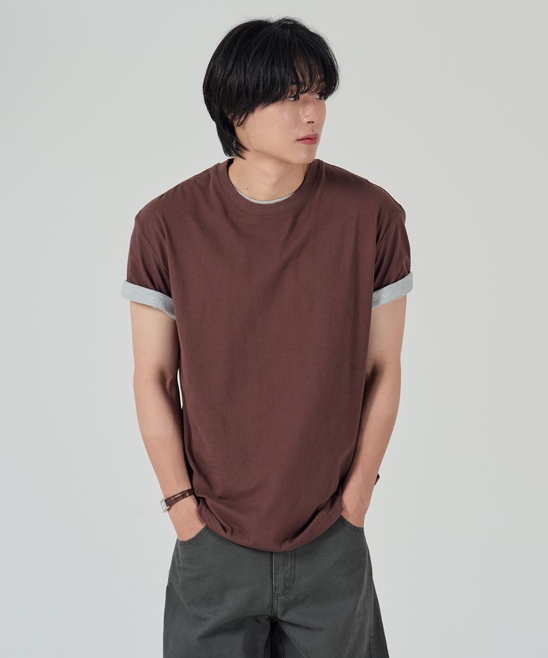 베이직 무지 반팔 티셔츠 6color