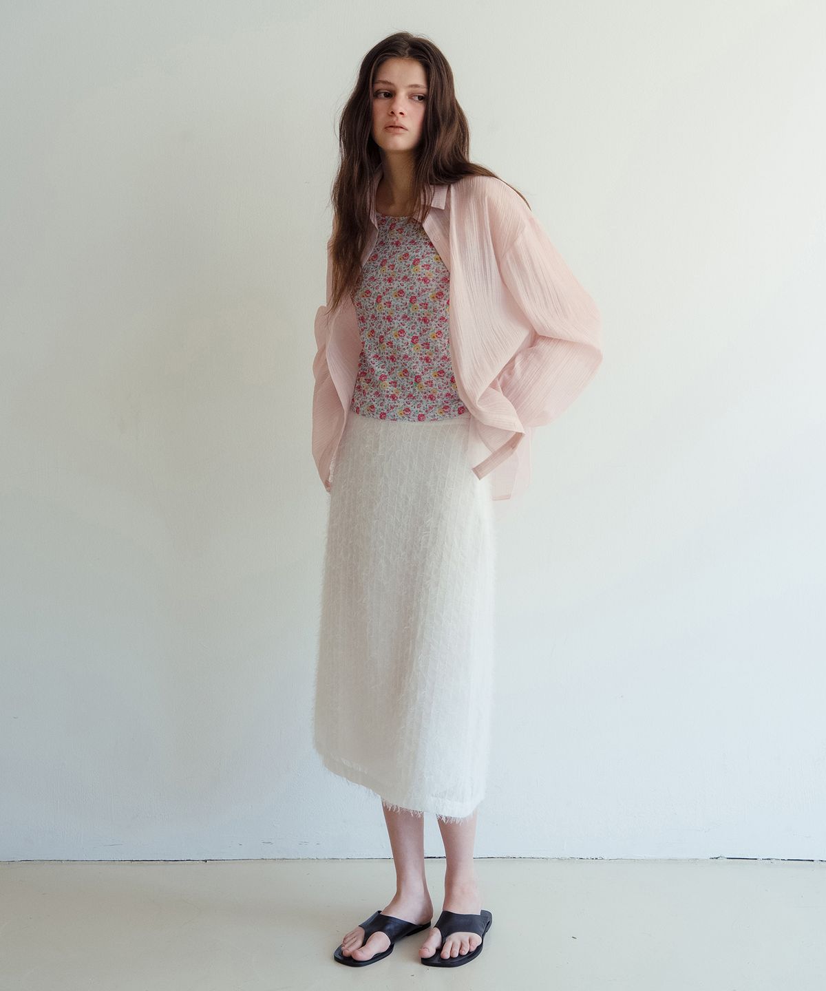 뮈르뮈르(MURMURE) 브레니 프린지 스커트_Breni Skirt_Ivory