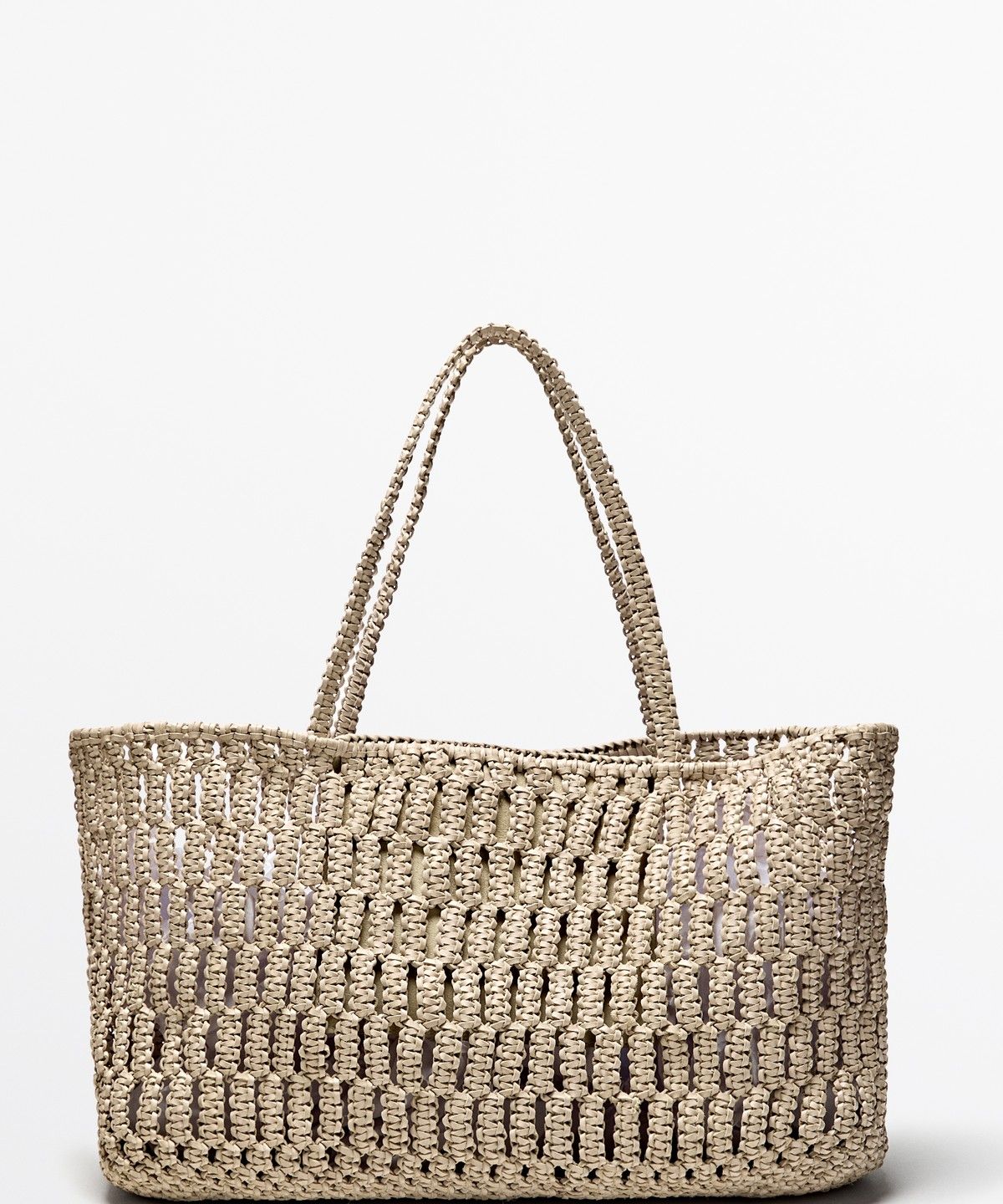 마시모두띠(MASSIMO DUTTI) 나파 가죽 위빙 쇼퍼 백