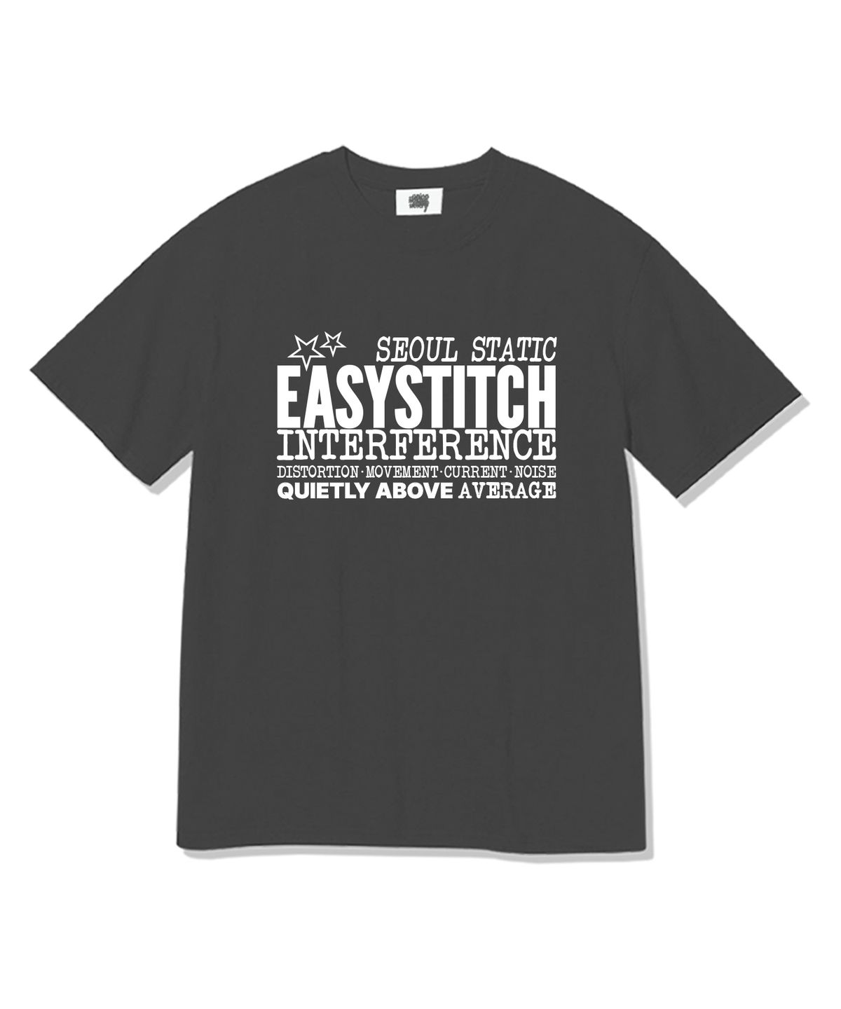 이지스티치(EASY STITCH) 인터퍼런스 반팔티셔츠 다크그레이