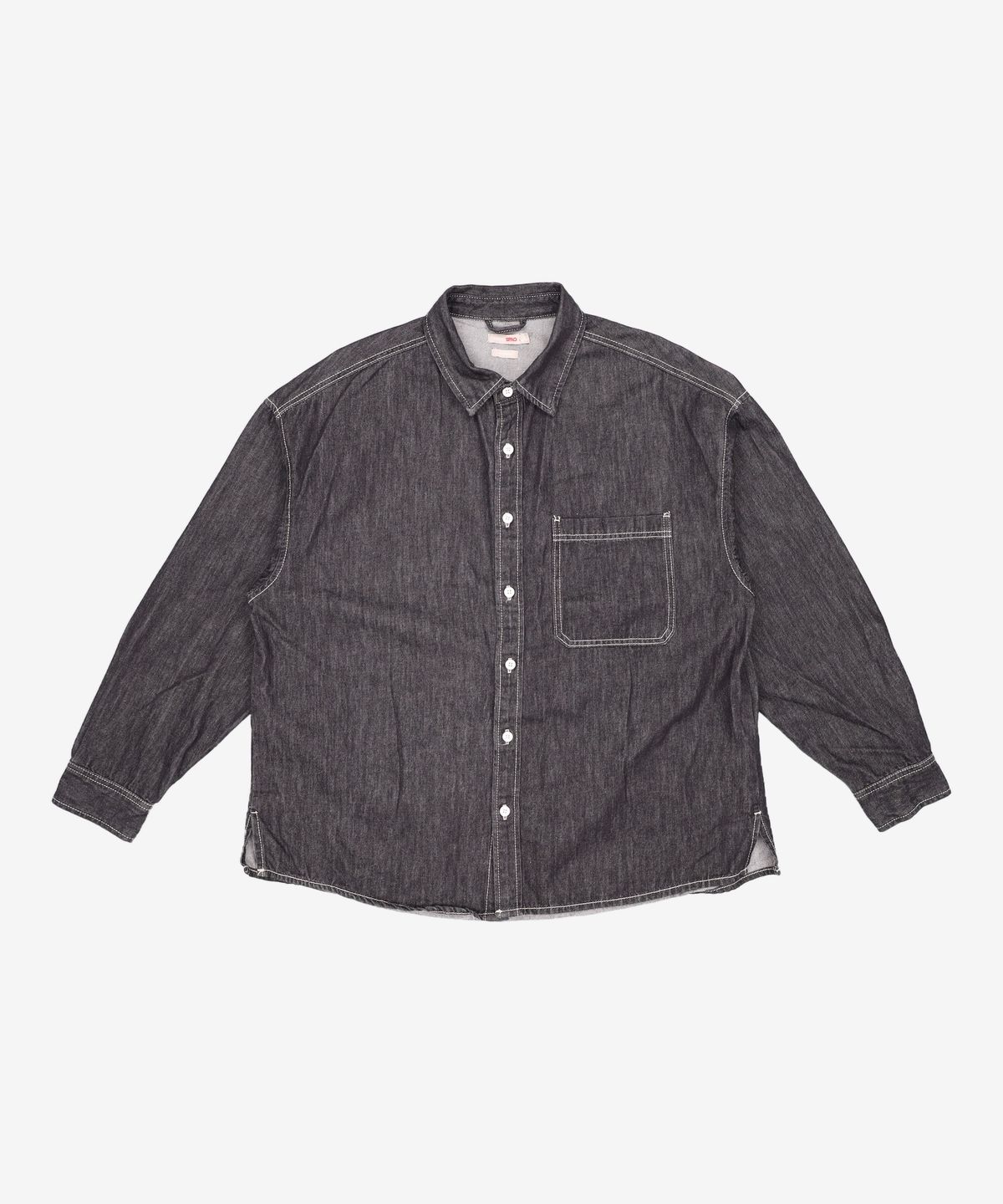 스파오(SPAO) (시티보이) 유니 오버핏 데님 셔츠_SPYJD23C01 XL