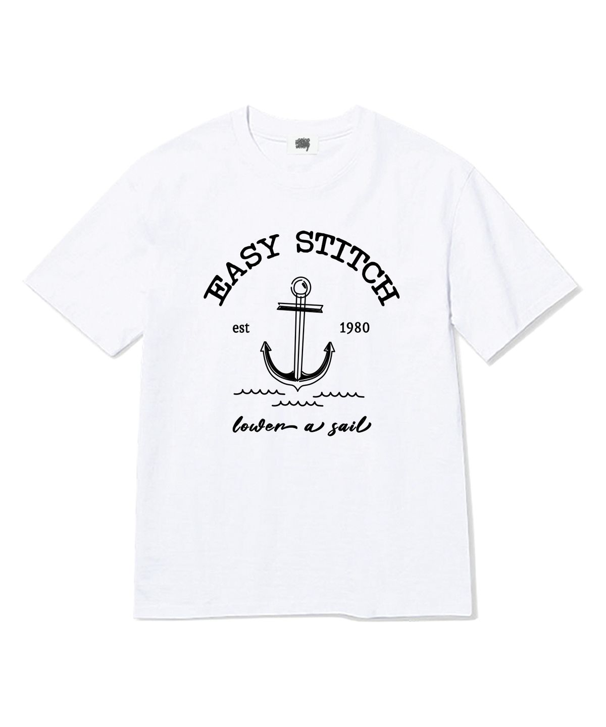 이지스티치(EASY STITCH) 엔커 반팔티셔츠 화이트