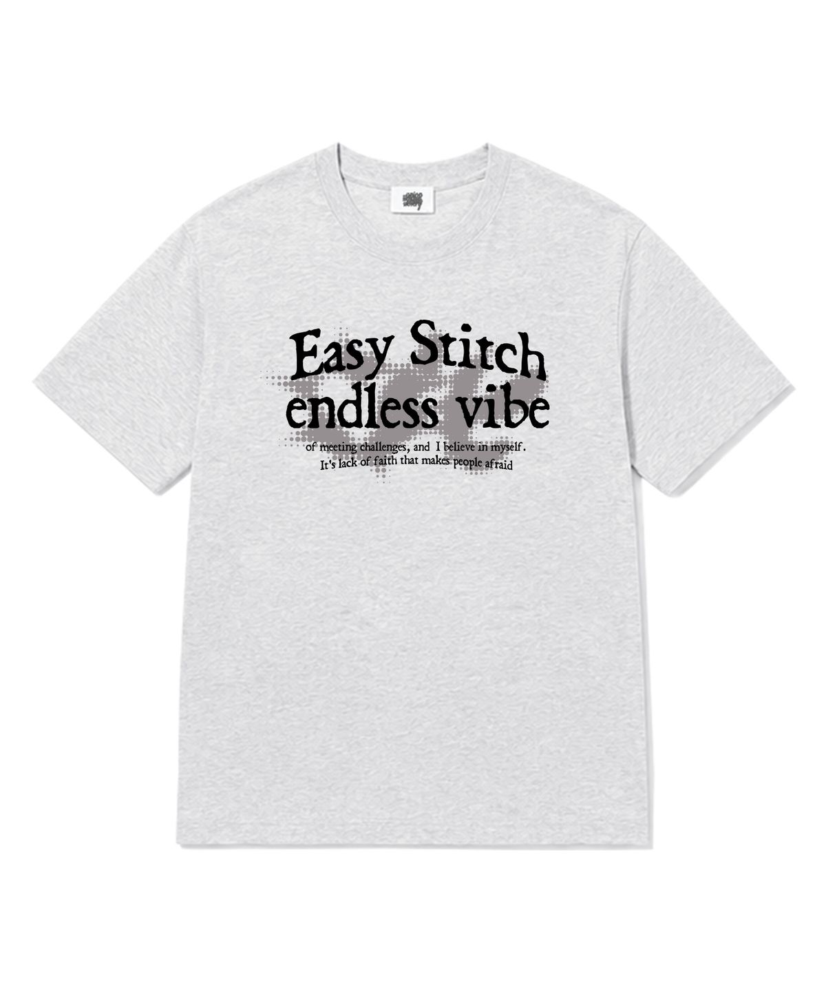 이지스티치(EASY STITCH) 엔드레스 바이브 반팔티셔츠 라이트그레이