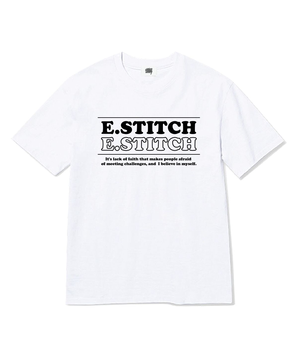 이지스티치(EASY STITCH) 투스티치 바이브 반팔티셔츠 화이트