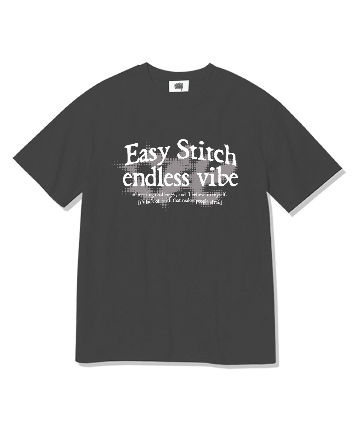이지스티치(EASY STITCH) 아치바이브 반팔티셔츠 다크그레이