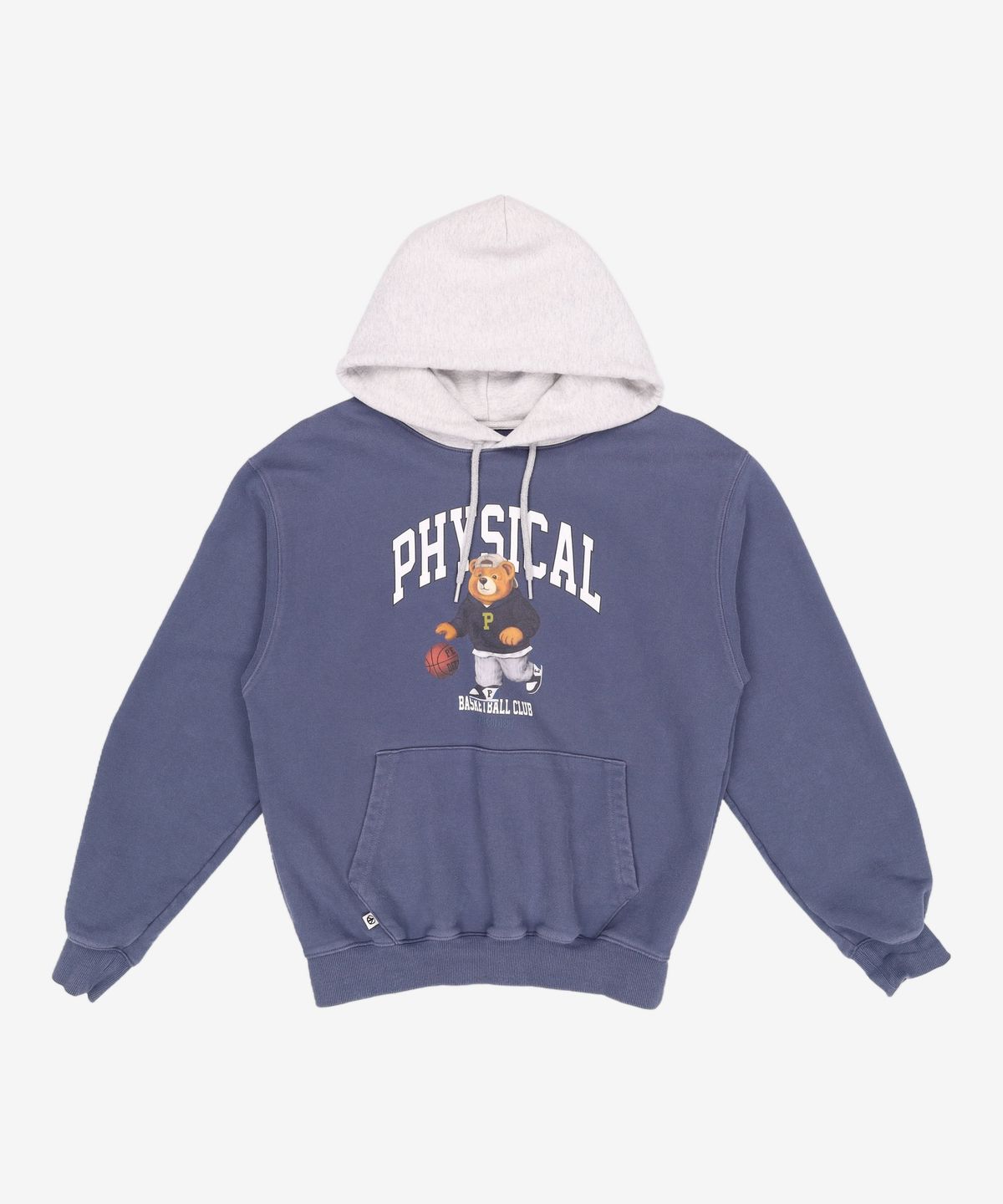 피지컬 디파트먼트(PHYSICAL DEPARTMENT) BEARS BASKETBALL DIET HOODIE NAVY / GRAY M