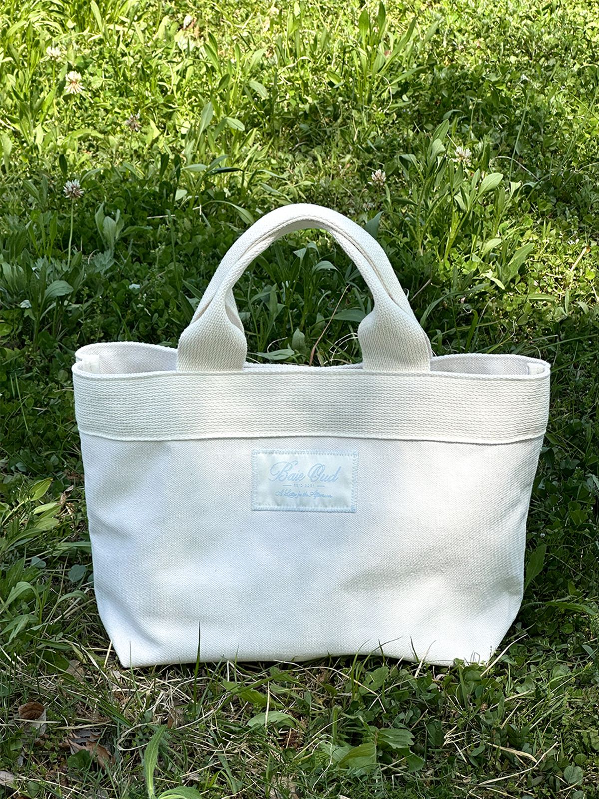 베이오드(BAIE OUD) BAIE OUD Canvas tote bag_ecru