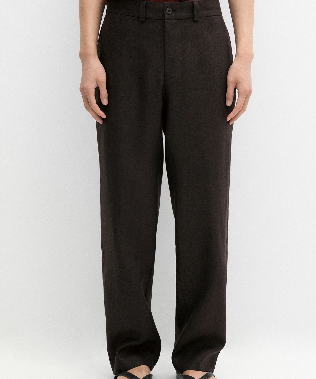 마시모두띠(MASSIMO DUTTI) 토탈 룩 100% 린넨 팬츠