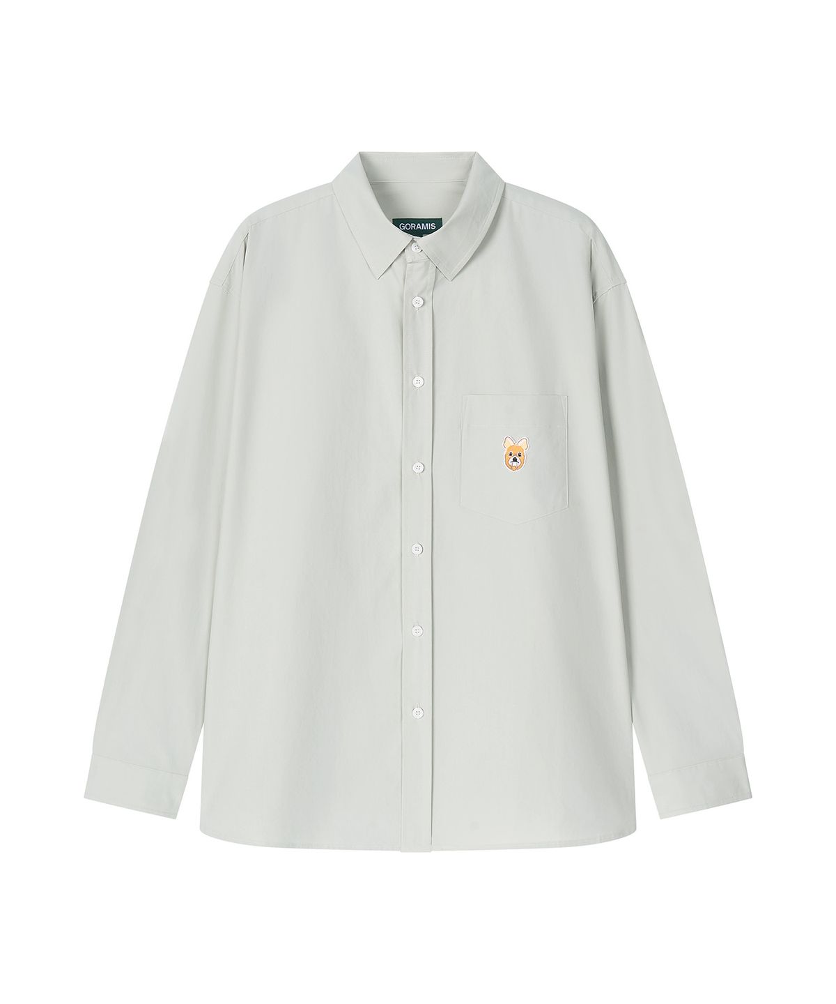 고라미스(GORAMIS) 고라니 페이스 고밀도 코튼 셔츠 [PALE MINT]