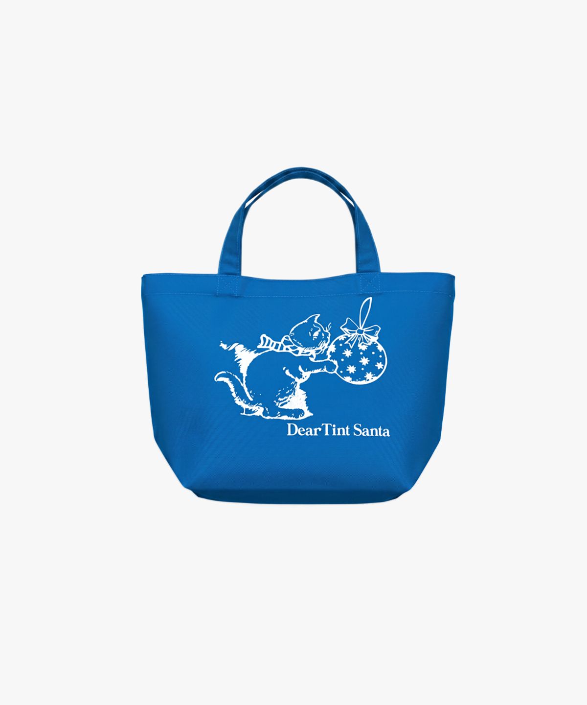 디어틴트산타(DEAR TINT SANTA) Holiday Cat Small Tote_turquoise