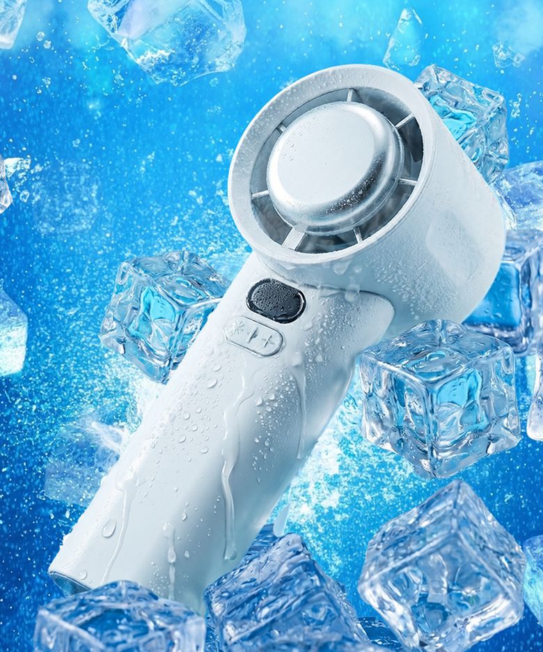 100단 풍량조절 휴대용 냉각 선풍기 대용량 배터리 4,000mAh