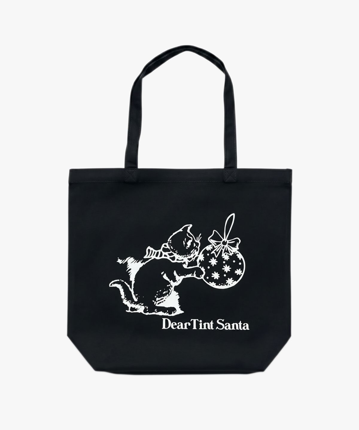 디어틴트산타(DEAR TINT SANTA) Holiday Cat Big Tote_black