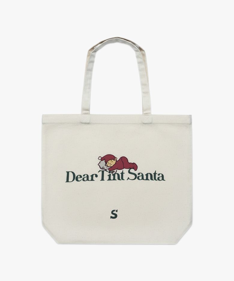 Sleeping Santa Big Tote_beige