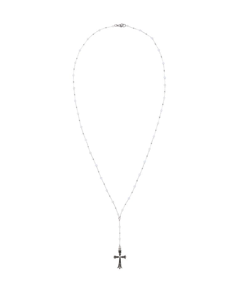 Antique Mixxed Cross Necklace_[Sky Blue]