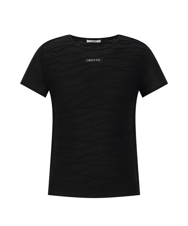 Wave Relief T-Shirt_[Black]