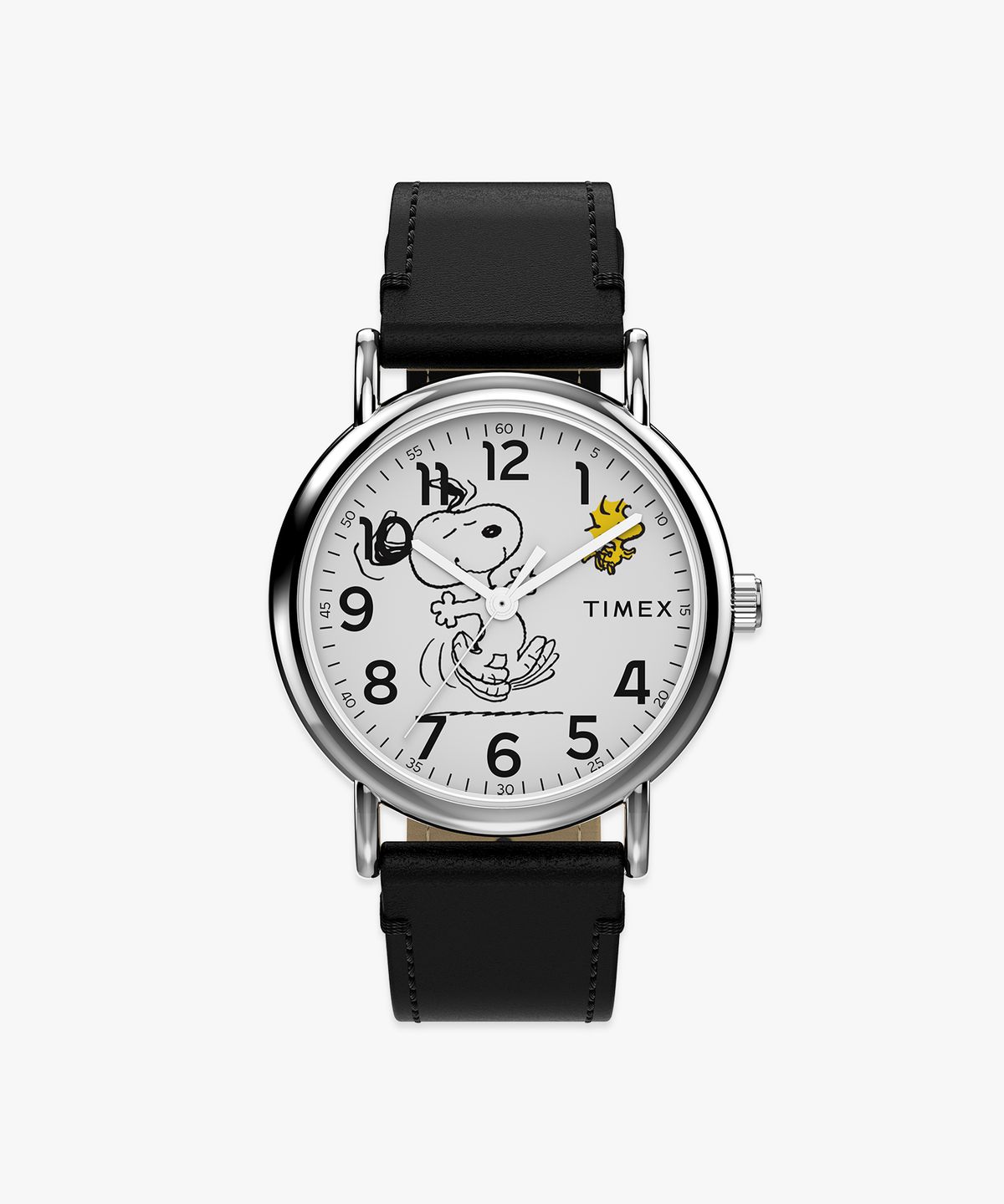 타이맥스(TIMEX) 타이맥스 x 피너츠 위켄더 댄싱 블랙 레더워치 38mm