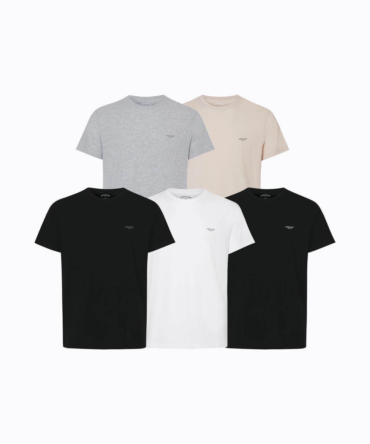 라임라잇 어패럴(LIMELIGHT APPAREL) [3PACK] 애슬릿 스탠다드 핏 티셔츠 (5color)