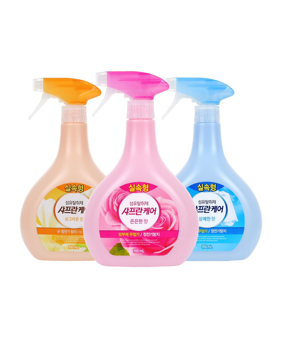 아우라(AURA) 샤프란케어 섬유탈취제 900mL x 3개 [3종 택1]