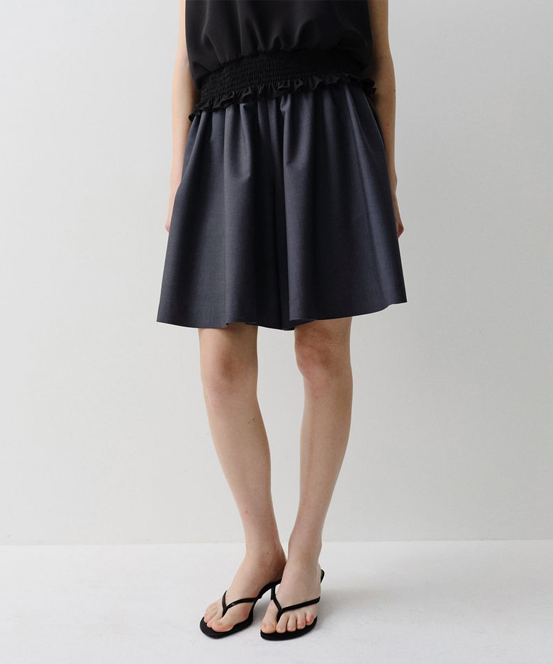 CLAY FLARE SHORTS (CHARCOAL NAVY)
