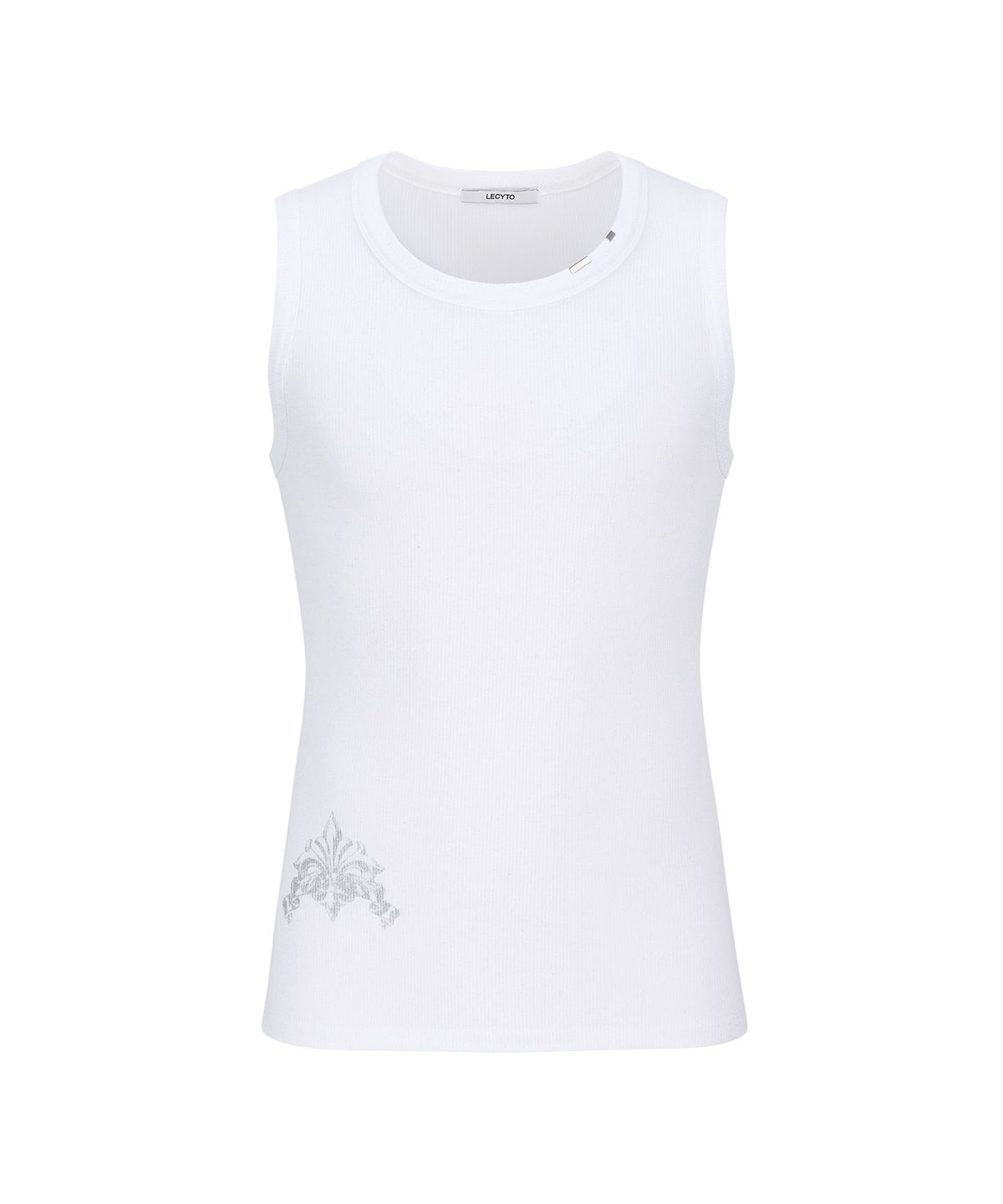 레씨토(LECYTO) Glitter Rib Sleeveless_[White]