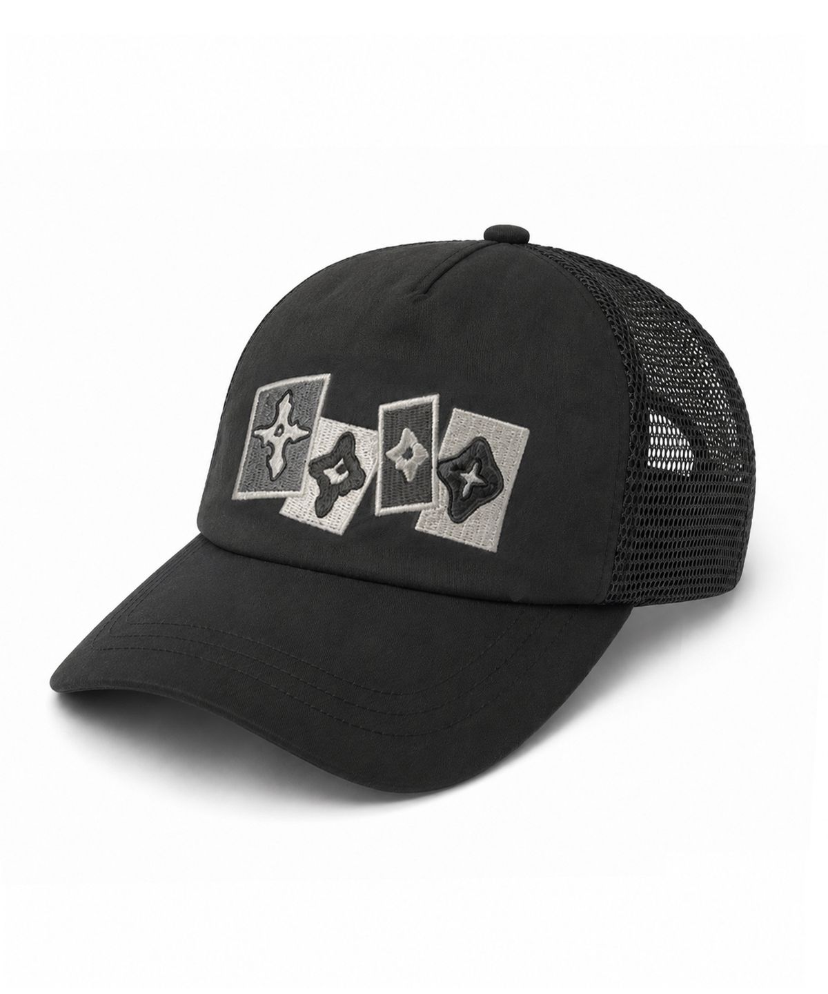 낫포너드(NOT4NERD) Fragment Symbol Mesh Running Cap - Black