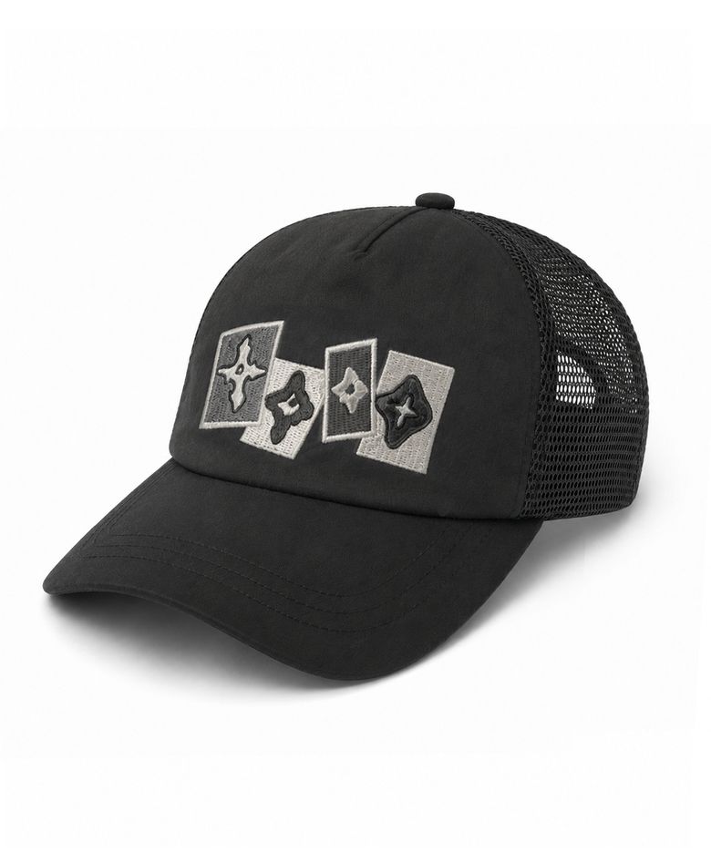 Fragment Symbol Mesh Running Cap - Black