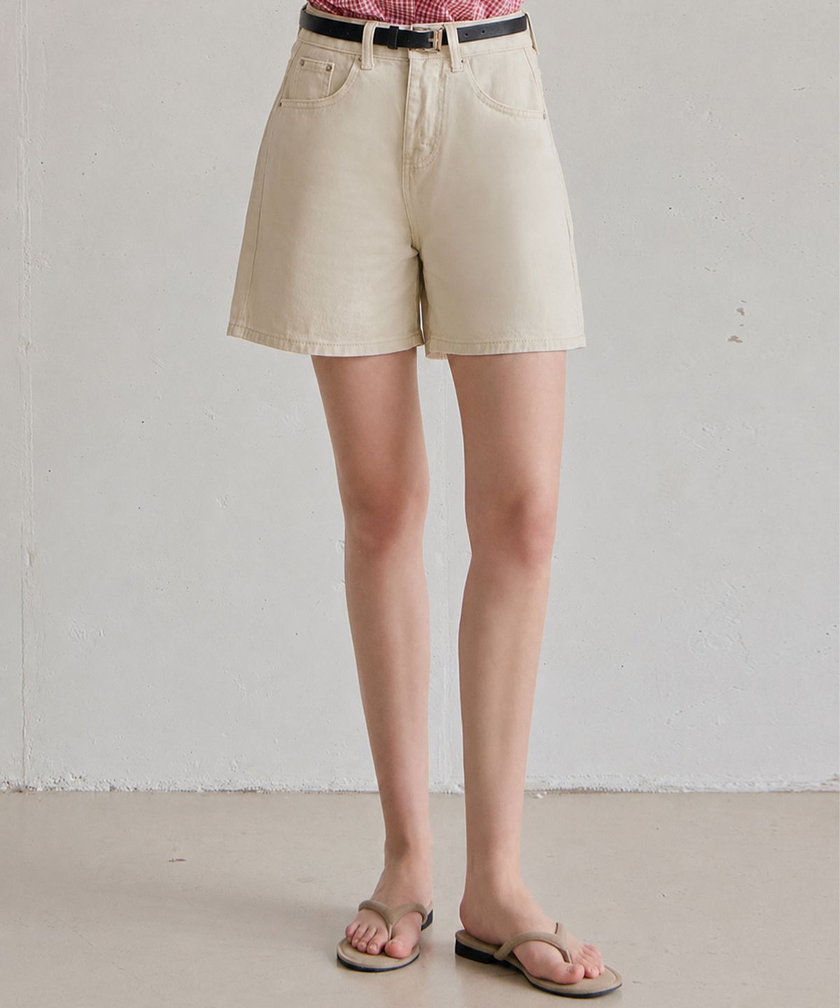 슬로우롤리(SLOWLOLLI) Soft cotton half pants_4 Colors