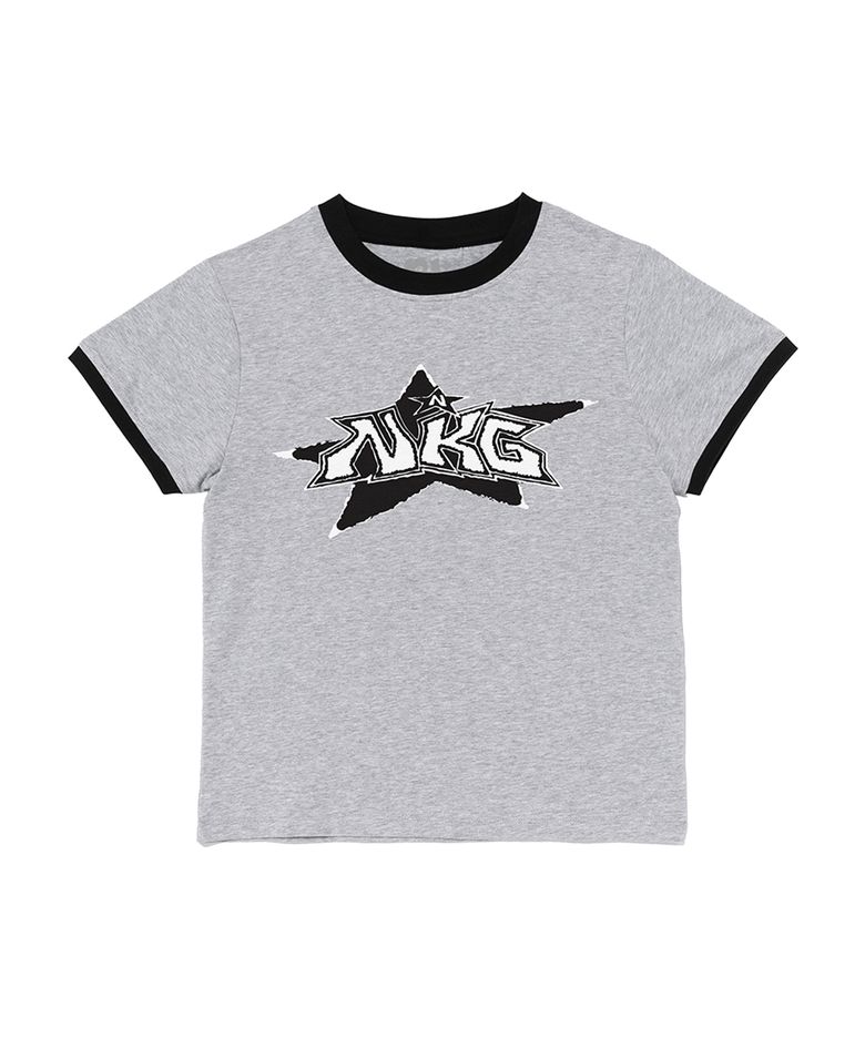 NKG STAR SLIM RINGER TEE (MELANGE)