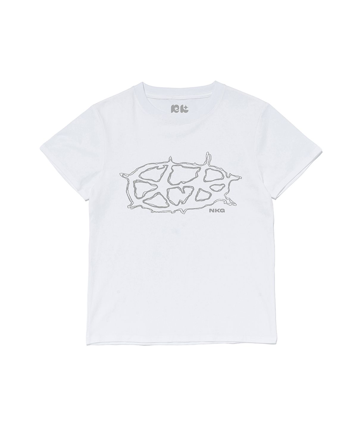 뉴키치(NEWKITSCH) DOUBLE STAR SLIM TEE (WHITE)