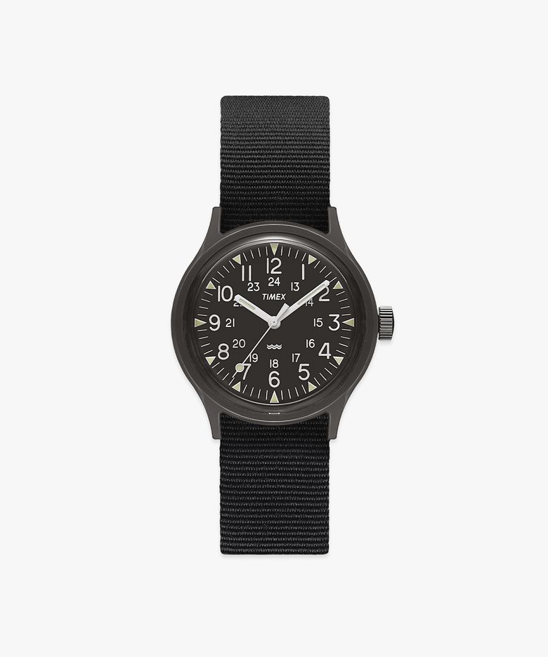 MK1 올블랙 밀리터리 그로그랭 툴워치 36mm