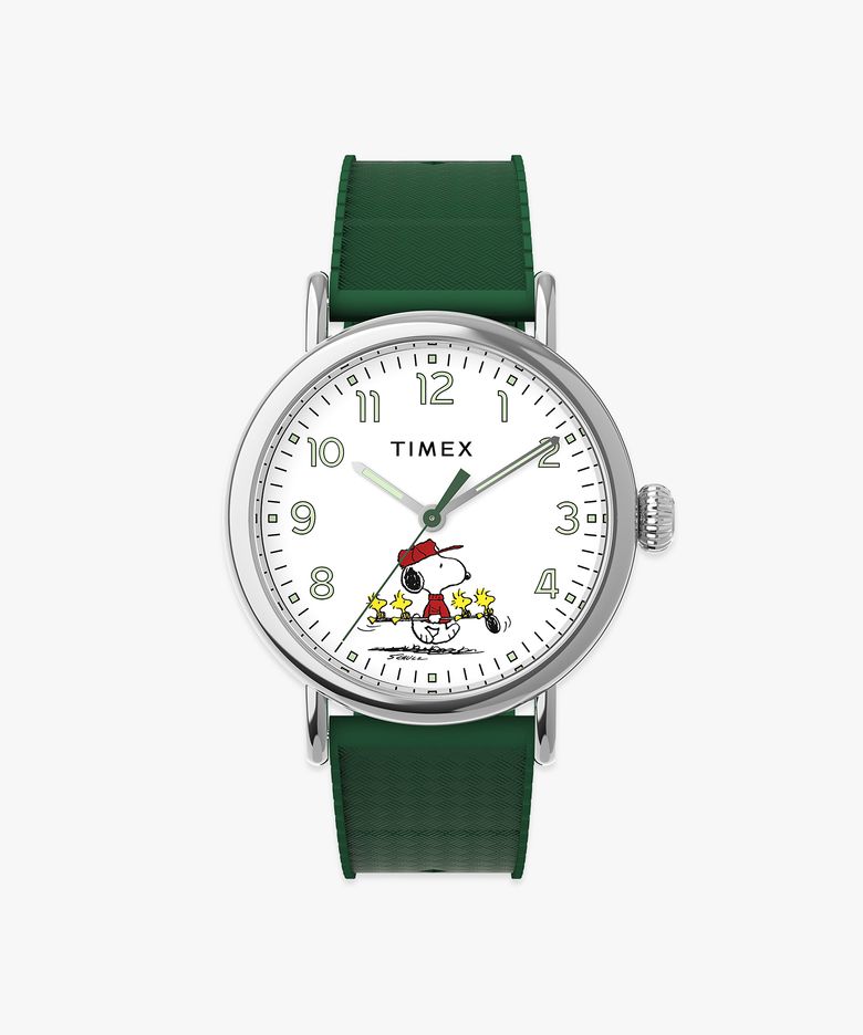 타이맥스 x 피너츠 스탠다드 골프 러버스트랩 손목시계 40mm