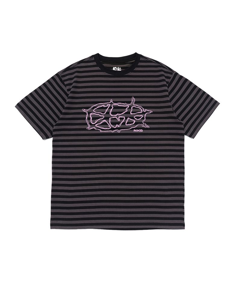 DOUBLE STAR STRIPE SHORT SLEEVES (BLACK)