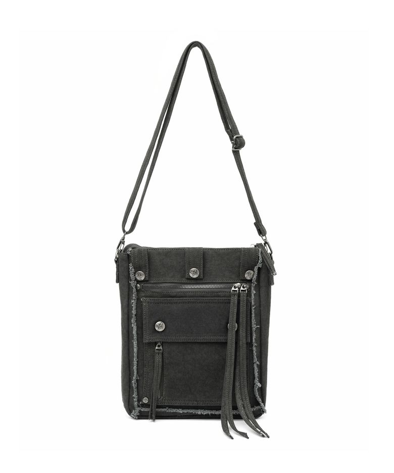 Stud Pocket Western Belt Bag - Black
