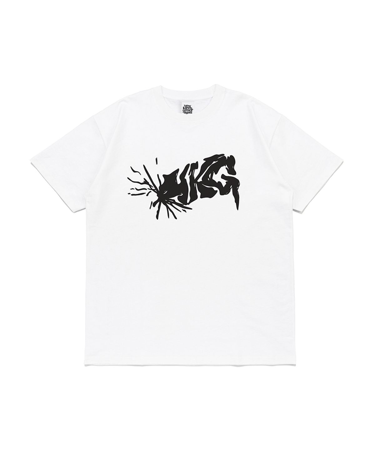뉴키치(NEWKITSCH) CRACK NKG SHORT SLEEVES (WHITE)