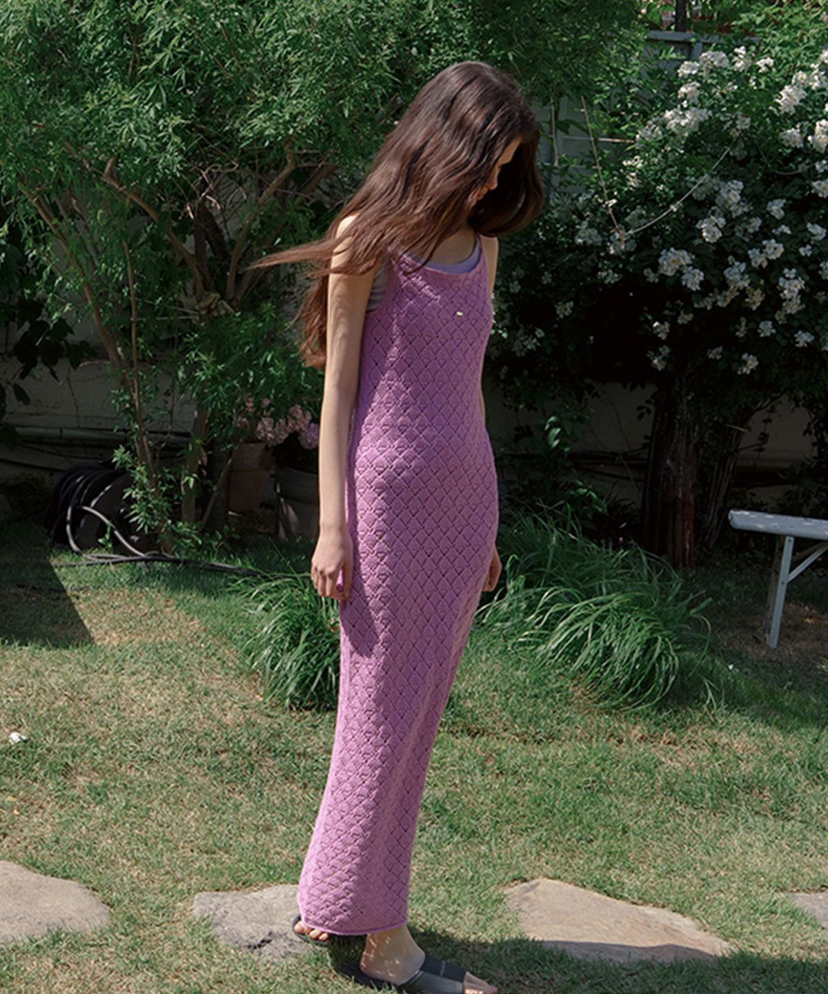 뮈르뮈르(MURMURE) 페린 크로쉐 니트 원피스_Perrin Knit Dress
