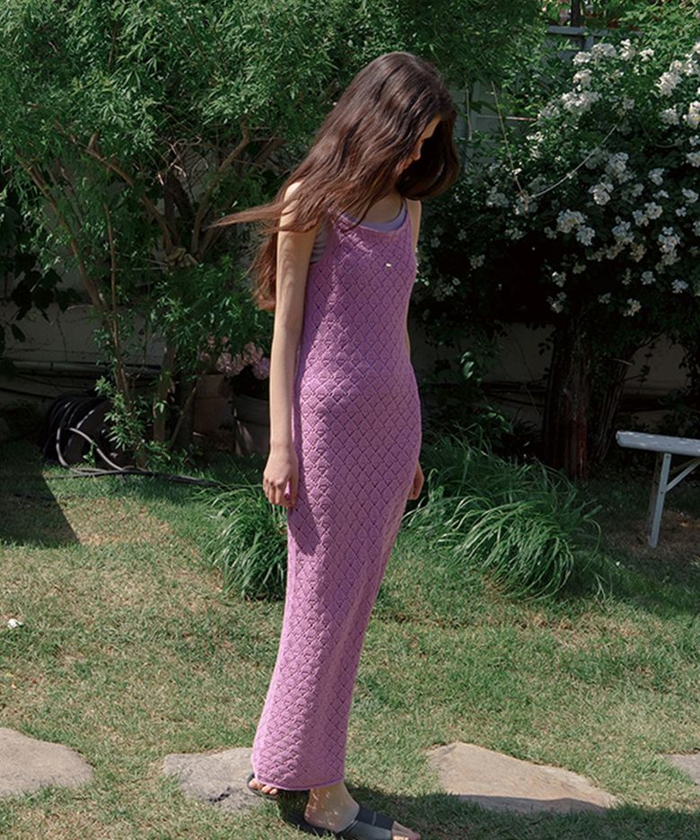 페린 크로쉐 니트 원피스_Perrin Knit Dress