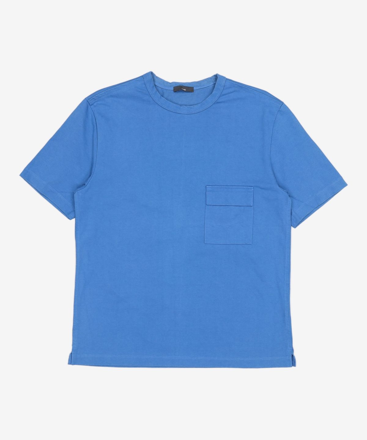 엠비오(MVIO) 미니멀 포켓 반팔 티셔츠 아쿠아블루 (MM0342SS1Q) 100