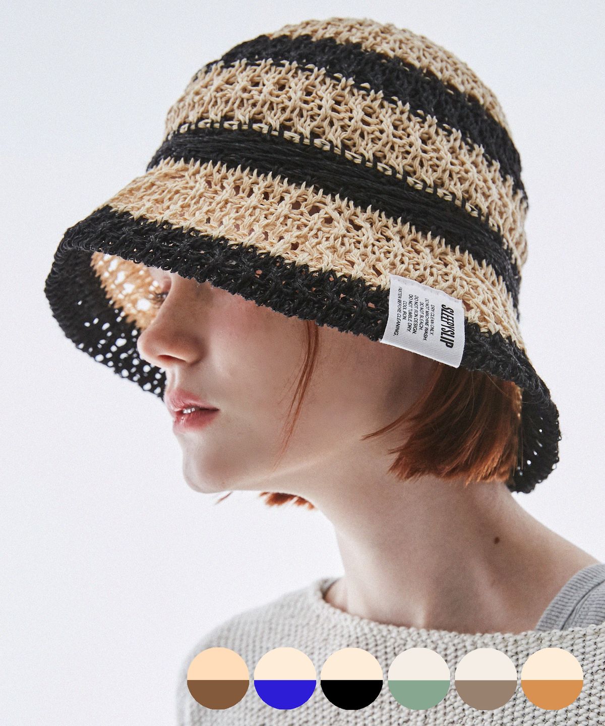 슬리피슬립(SLEEPYSLIP) SUMMER BEACH BUCKET HAT(6COLOR)