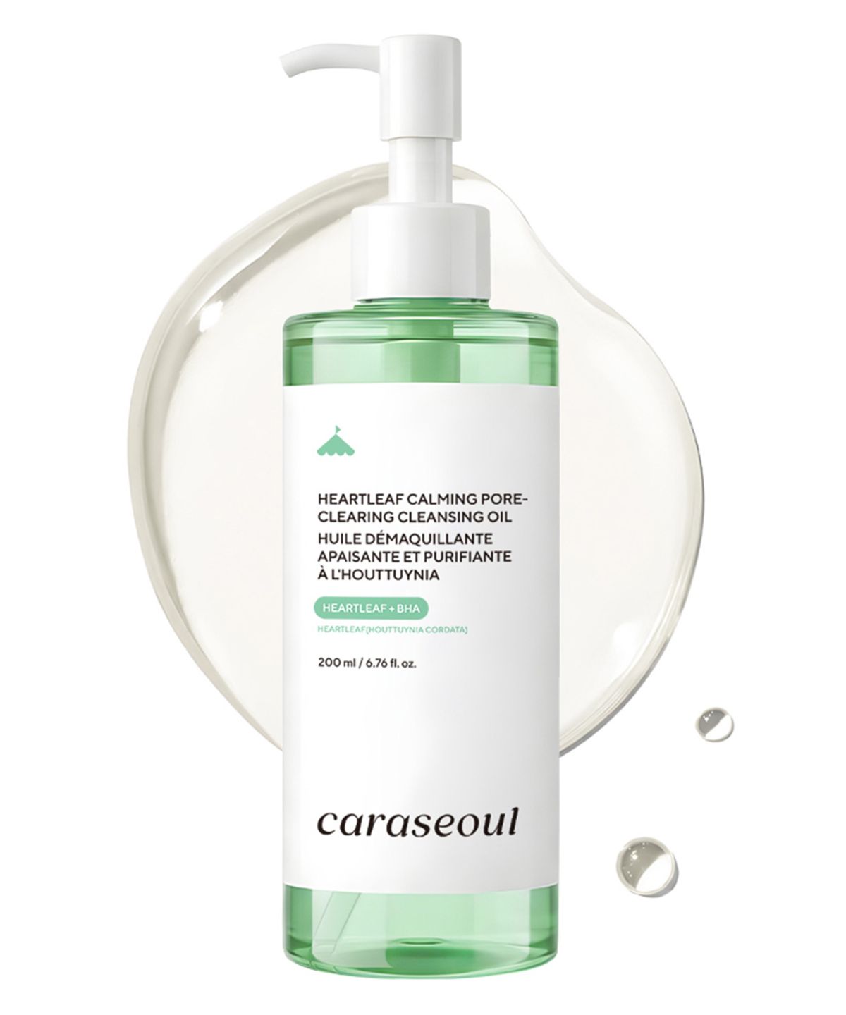 카라서울(CARASEOUL) 어성초 카밍 포어 진정 모공 클렌징 오일 200ml