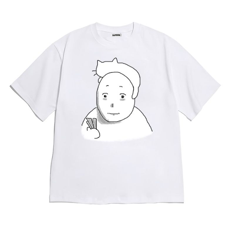 [반팔티셔츠 츄르의노예]남여공용 오버핏