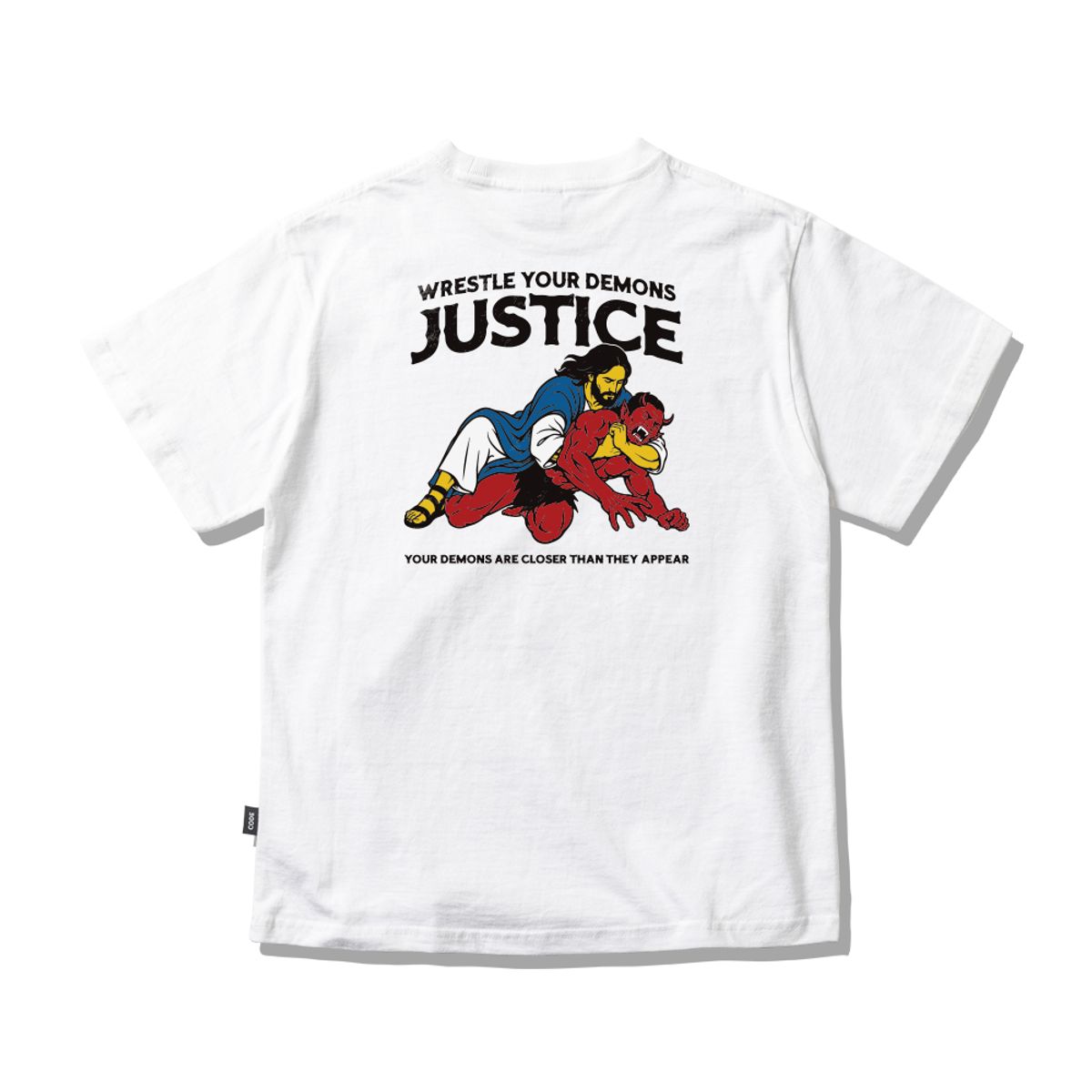 스플래시코드 키즈(SPLASHCODE KIDS) 키즈 반팔 티셔츠 화이트 - 홀리 저지먼트(Holy Judgement)