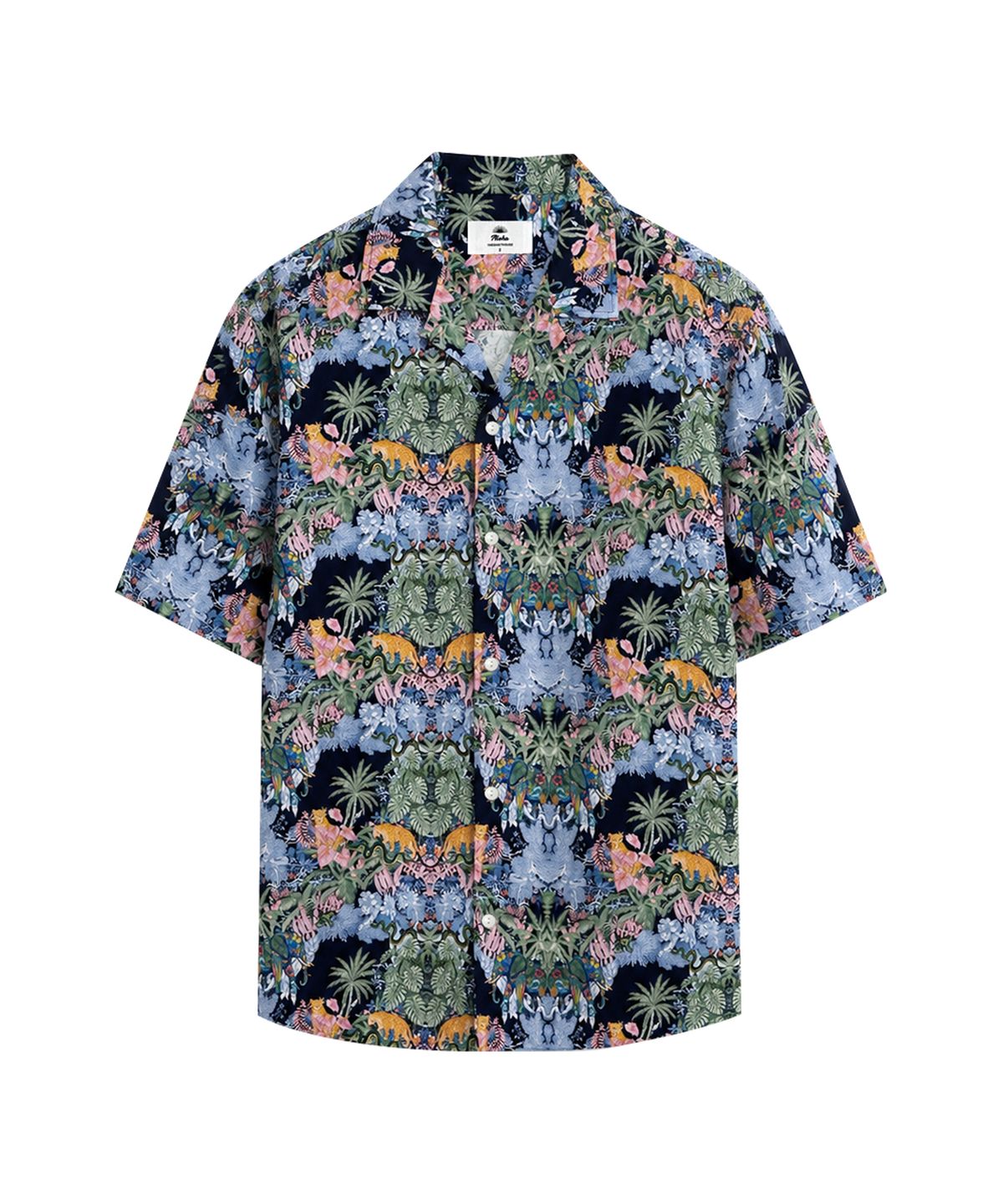 더셔츠하우스(THESHIRTHOUSE) 하와이안셔츠 발리 사파리클럽 네이비 남자 여자