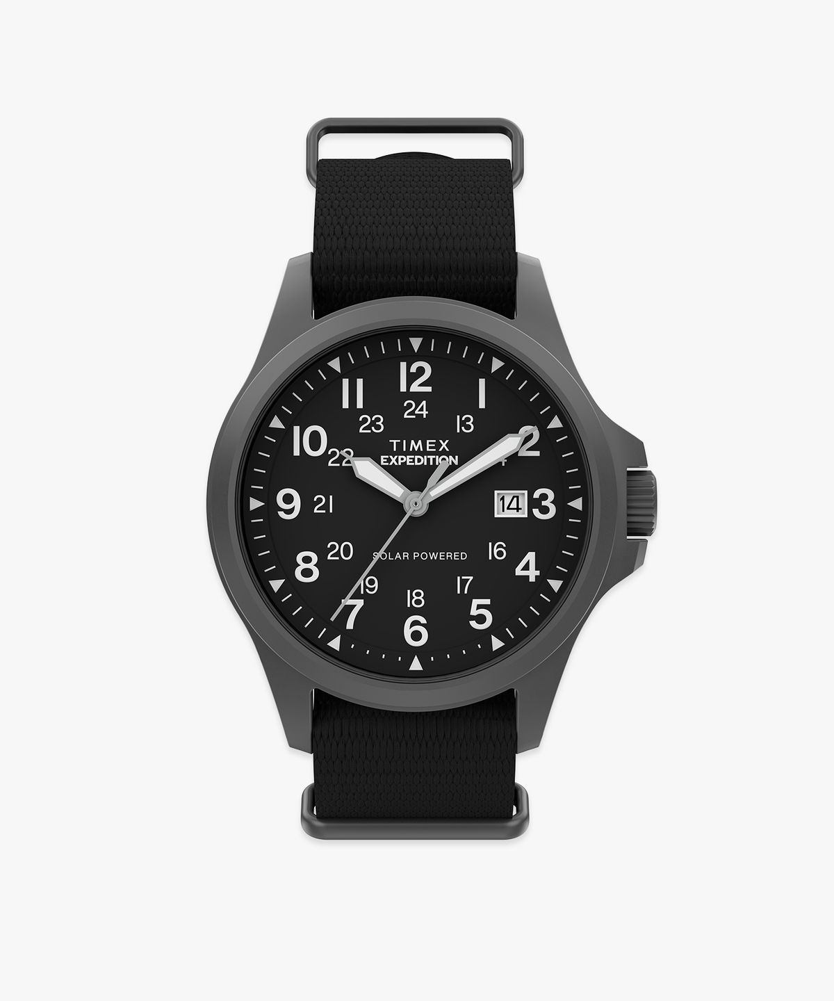 타이맥스(TIMEX) 익스페디션 솔라파워 건메탈 케이스 블랙시계 41mm